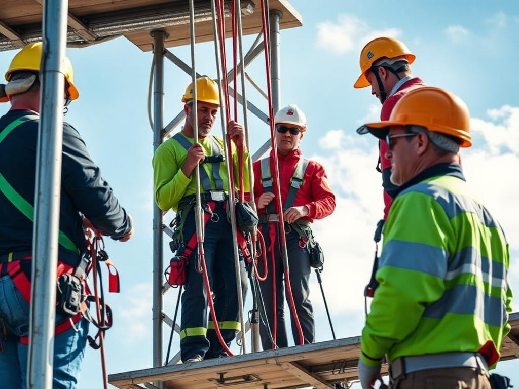 Work at height and fall protection practical training
